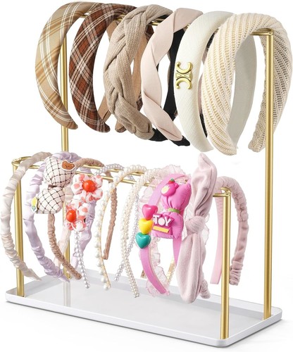 Gold tier headband holder - 2-tier,