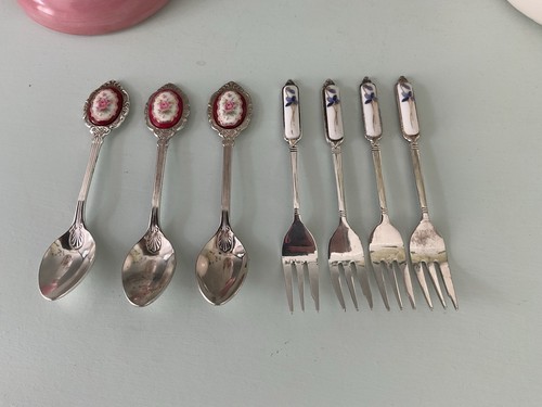 Vintage silver plated cake - 7,
