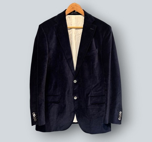 Red oger velvet blazer - blazer, navy