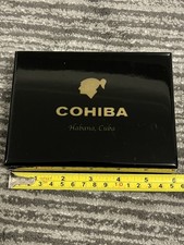 Empty Cohiba Cigar Storage Box Robustos black gloss 14.5 x 11 x 4 cm