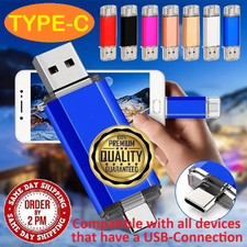 TYPE-C USB 3.0 OTG 2 in 1 Memory Photo Stick Flash Drive Android/Samsung/PC/Mac
