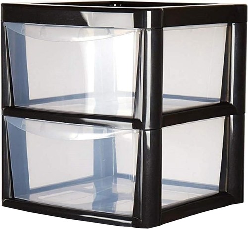 Plastic storage drawers unit - plastic,