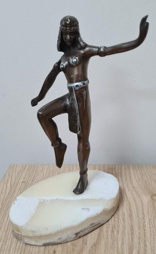 Bronze statue egyptian - bronze, of