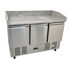 Bench Fridge Marble Prep Counter Pizza Saladette 248L Diaminox SP135R