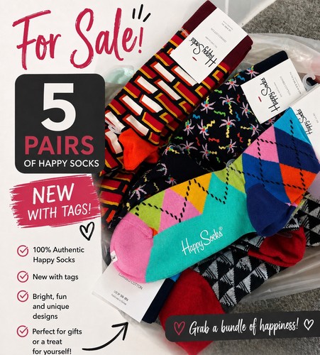 Pairs happy socks brand - –,