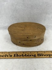antique oval pantry box finger