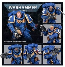 5 Assault Intercessors Multi Part Kit New On Sprue 40K Space Marine Army