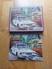 Vintage Victory Wooden Jigsaw Police Triumph 2000  Car c70s 100pc VGC Complete 