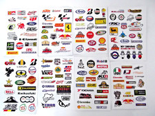 100 STICKERS -  Car  Bike sponsor racing logos.  rc cars, models  SBK, MOTO GP