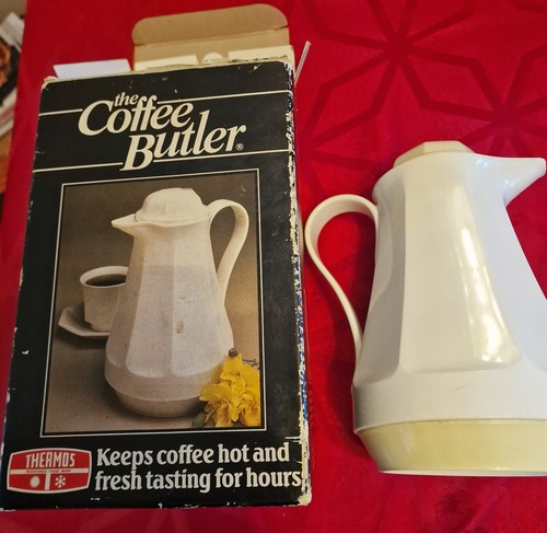 Vtg thermos christa off white - thermos,