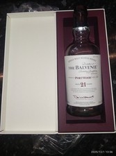 bBelvelin 21 whisky Years Empty Whisky Bottle  Original Box