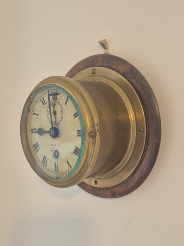 Vintage brass cased marine - vintage, brass-cased