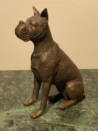 Genuine bronze english boxer - english,