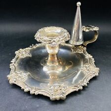 Chamberstick Antique Silver
