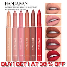 Waterproof Matte Lipstick & Lip Liner Crayon - High Pigment, Long-Lasting UK