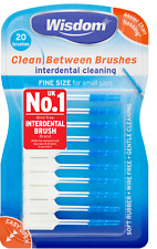 Wisdom Clean Between Interdental Brushes - pack of 20 - FINE BLUE CHOOSE AMOUNT