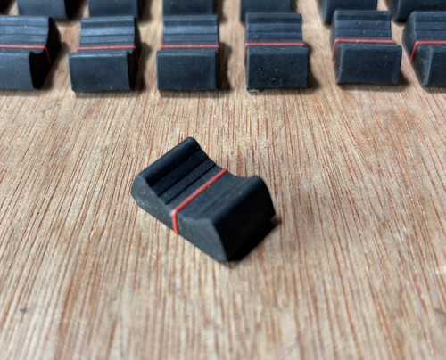Fader knob black red - knob, |