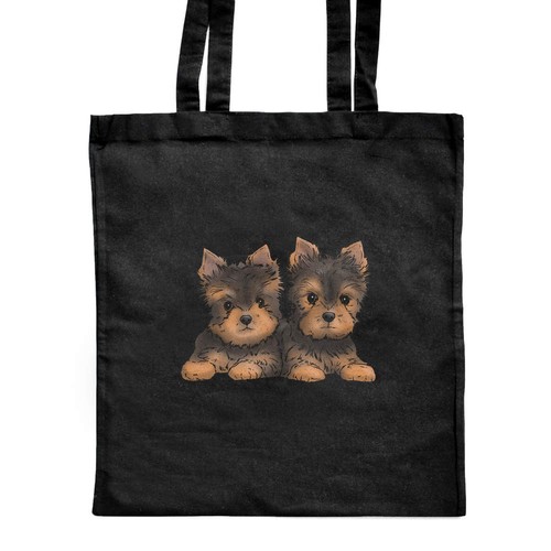 Yorkie puppies shopping - 'yorkie, tote