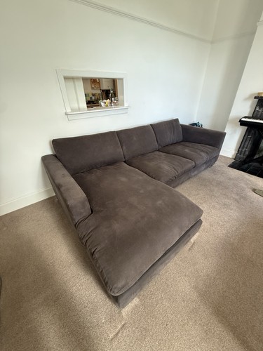 Brushed cotton grey - right, l