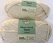 400g MACRAME YARN PUMICE CREAM