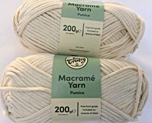 400g macrame yarn pumice - 400g,