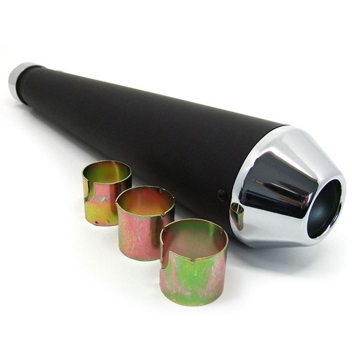 Black and chrome megaphone - chrome,