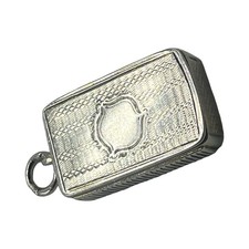 Unusual small silver vesta - an,