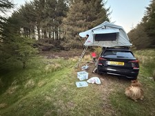 Ventura Deluxe 1.4 Roof Top Tent with Halfords Roof Bars Excellent Condition