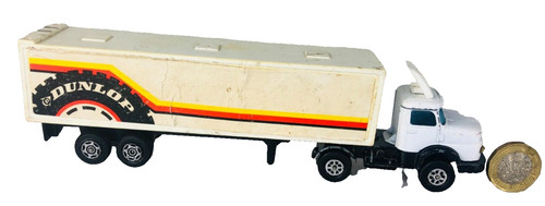 Toy car lorry - dunlop, white