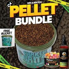 ParkerBaits - Pellet Bundle - 3kg Pellet - 1x Liquid - 1x Hook Bait+FREEBUCKET