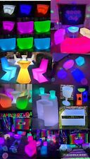 HIRE led garden furniture chairs Tables Gazebo Bar Light Up Rave Party Love