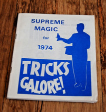 Supreme Magic Company 1974 TRICKS GALORE catalogue catalog booklet RARE