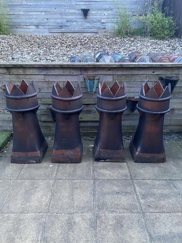 Pair reclaimed salt glazed - of,