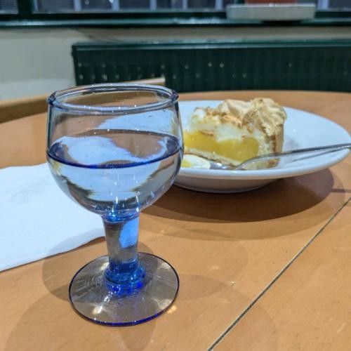 Single wine glass recycled - glass,
