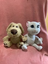 Talking Tom & Friends Ben Dog and Angela Cat Interactive Repeat Toy Working