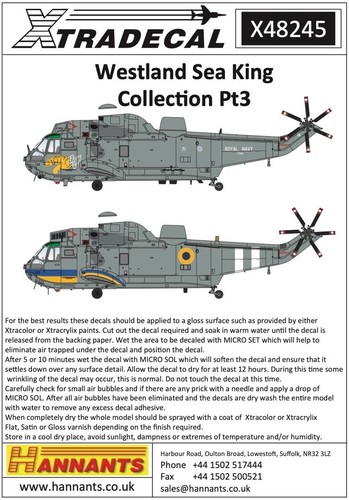 Xtradecal westland sea - 1/48,