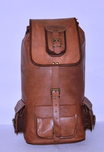 Leather goat bag backpack - leather,