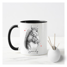 BLACK PERSONALISED SQUIRREL