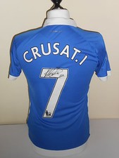 Albert Crusat Match Worn Wigan Athletic Signed Home Shirt Very Rare.