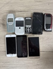 Mixed Job Lot of 8 Mobile Phones + Chargers – Nokia, iPhone, Motorola, Philips