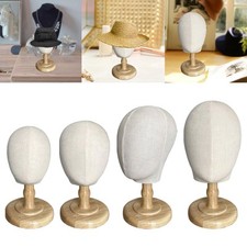 Wooden Wig Display Stand -