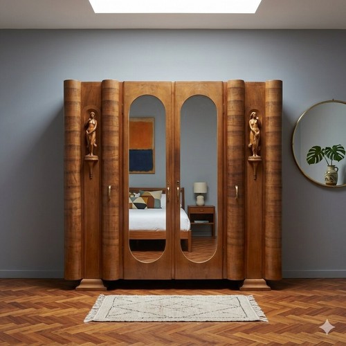 Antique wardrobe art déco - antique,