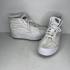 Vans Shoes Womens US 6.5 White Filmore Hi Top Tapered Platform Sneakers Canvas