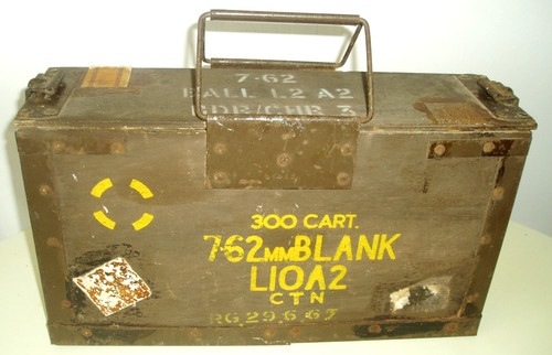 Cold war army wooden ammo - war, box