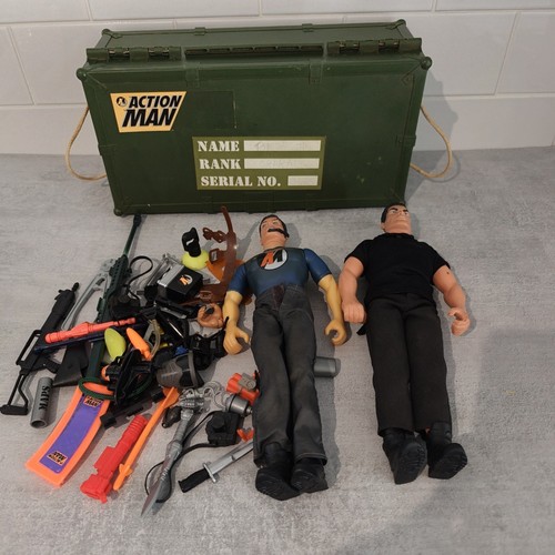Vintage action man ammo crate - man,