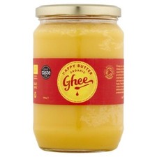 Happy Butter Organic Artisan Ghee Pure Grassfed British Butter ~  Glass Jar 580g