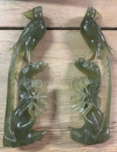 Pair antique carved - pair,