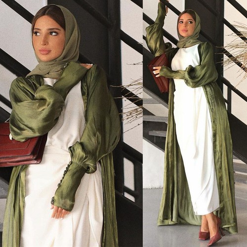 Dubai open cardigan maxi dress - cardigan,