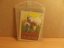 Colorado – Unused souvenir Water Transfer in Packet Lindgren-Turner Co c1950s