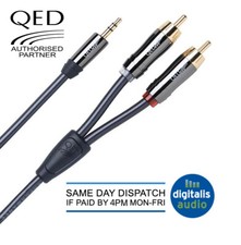 3m QED Performance Graphite Audio J2P Interconnect Cable 3.5mm Jack to RCA